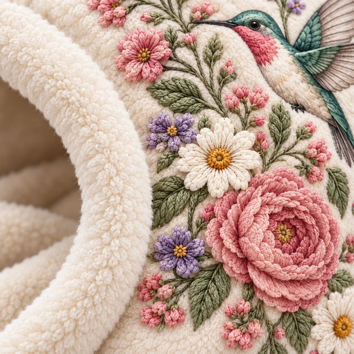 🌸 Women’s Floral 3-in-1 Winter Hood – Fleece-Lined Hat, Face Cover & Neck Warmer (📦 Buy 2 Free Shipping)