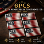 🔥★250th Anniversary Metal Flag Emblem★