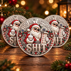 🎅🪙 Santa’s Last Gift – Solid Silver Adult Humor Christmas Collectible Coin