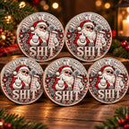 🎅🪙 Santa’s Last Gift – Solid Silver Adult Humor Christmas Collectible Coin