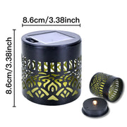 4 Pack Mandala Solar Wall Lights, IP65 Waterproof Outdoor Decorative Lights for Garden, Fence, Patio, Holiday Decoration