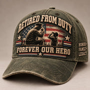 🇺🇸 Forever Our Hero – Veteran & Grandpa Tribute Cap | 2 Meaningful Designs