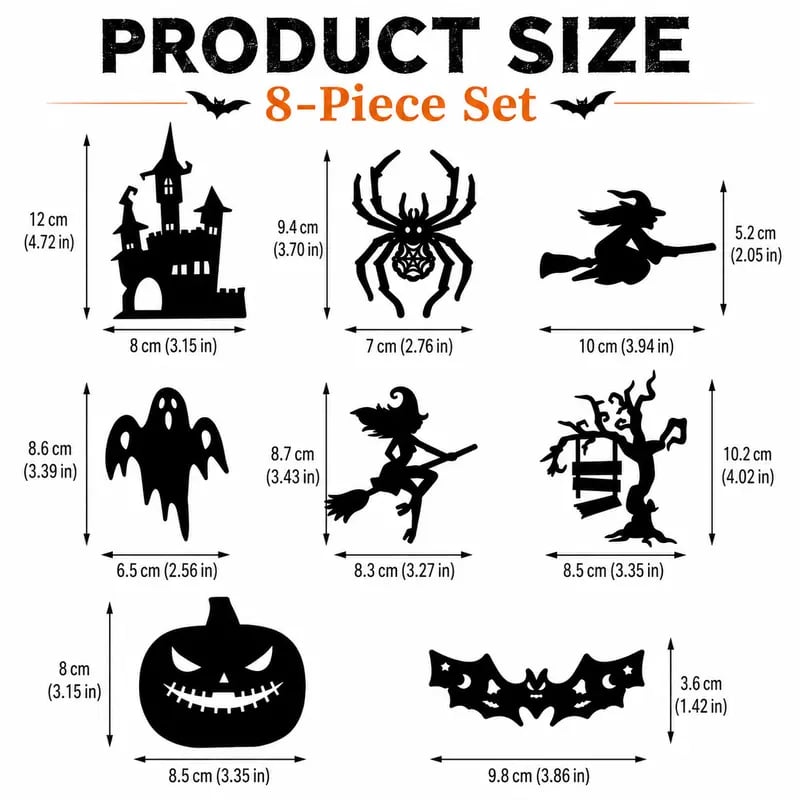 🎃 万圣节LED剪影墙贴灯——轻松打造恐怖光效！👻✨