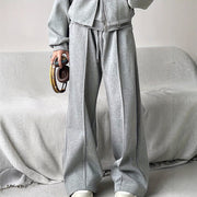 Figure Flattering Drooping Straight Leg Sweatpants