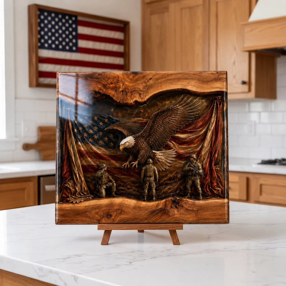 🎖️ Handcrafted Veteran Memorial Wooden Display Boards- Only 11 Left