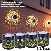 4 Pack Mandala Solar Wall Lights, IP65 Waterproof Outdoor Decorative Lights for Garden, Fence, Patio, Holiday Decoration