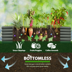 18" Tall 12x3 ft Rust-Resistant Raised Garden Bed