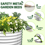 18" Tall 12x3 ft Galvanized Steel Raised Garden Bed