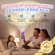 📢 LIMITED TIME 60% OFF! ⏰ Early Education Projector Torch for Kids 🔦 Click, Project & Learn – A Pocket-Sized Nighttime Adventure ✨