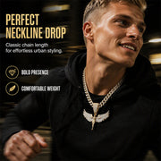⏳Time-Limited Special⏰Men's Sprakling Rhinestone Pendant Necklace