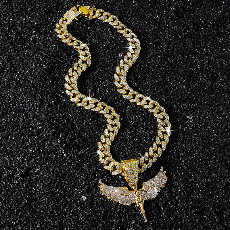 ⏳Time-Limited Special⏰Men's Sprakling Rhinestone Pendant Necklace