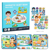 🧩 50% OFF NOW! 🧒 Kids Magnetic Quiet Book – Folding puzzle scenes, magnetic & educational – Boosts creativity & learning for boys & girls ✨