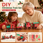 DIY Christmas Wooden Train 3D Puzzle Kit