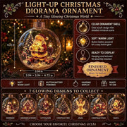Lighted Christmas Diorama Globe Ornament